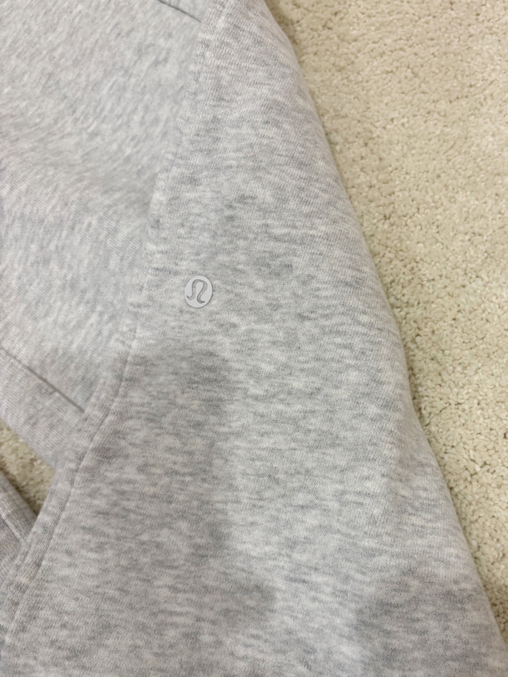 Lululemon Scuba Mid-Rise Wide-Leg Drawstring Lounge Pants Light Gray XXS - Picture 4 of 7